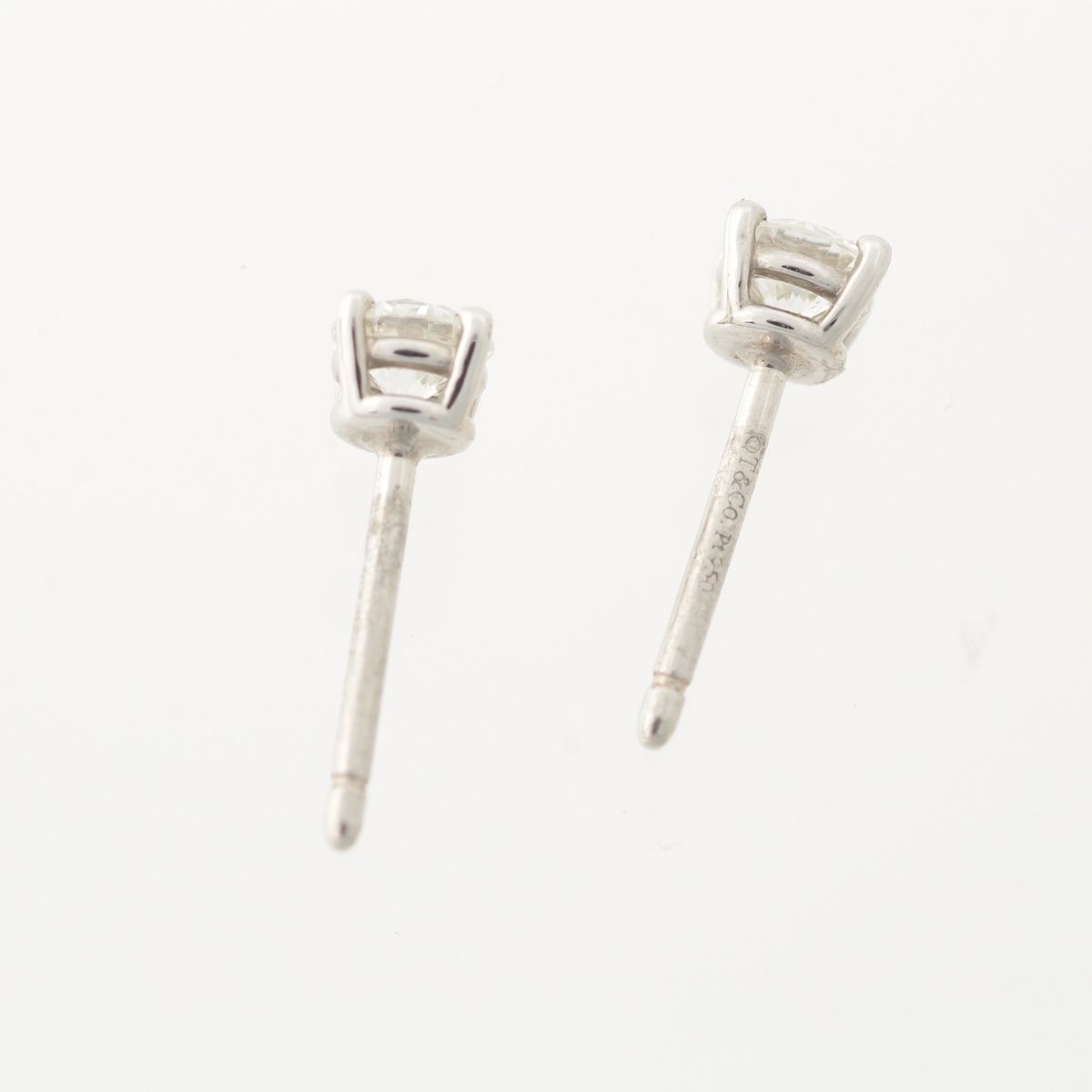 Tiffany & Co Stud Diamond Earrings White — view 5