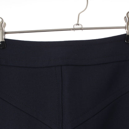 Louis Vuitton Nicolas Ghesquiere by Wool Rayon Gold Button Front Slit Skirt — view 4