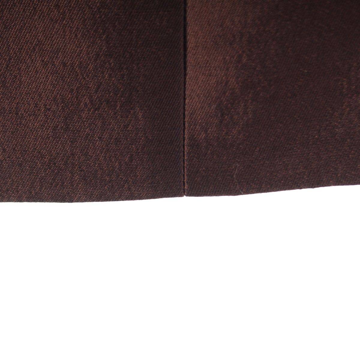 Prada Archives Wool Silk Line Contrast Skirt Brown Black Beige 36 — view 7
