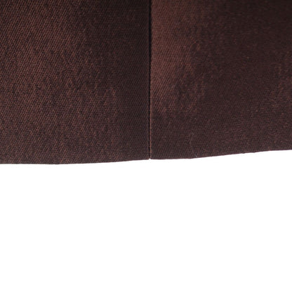 Prada Archives Wool Silk Line Contrast Skirt Brown Black Beige 36 — view 7