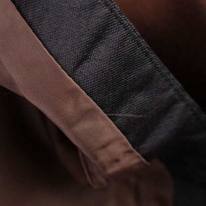 Prada Archives Wool Silk Line Contrast Skirt Brown Black Beige 36 — view 8