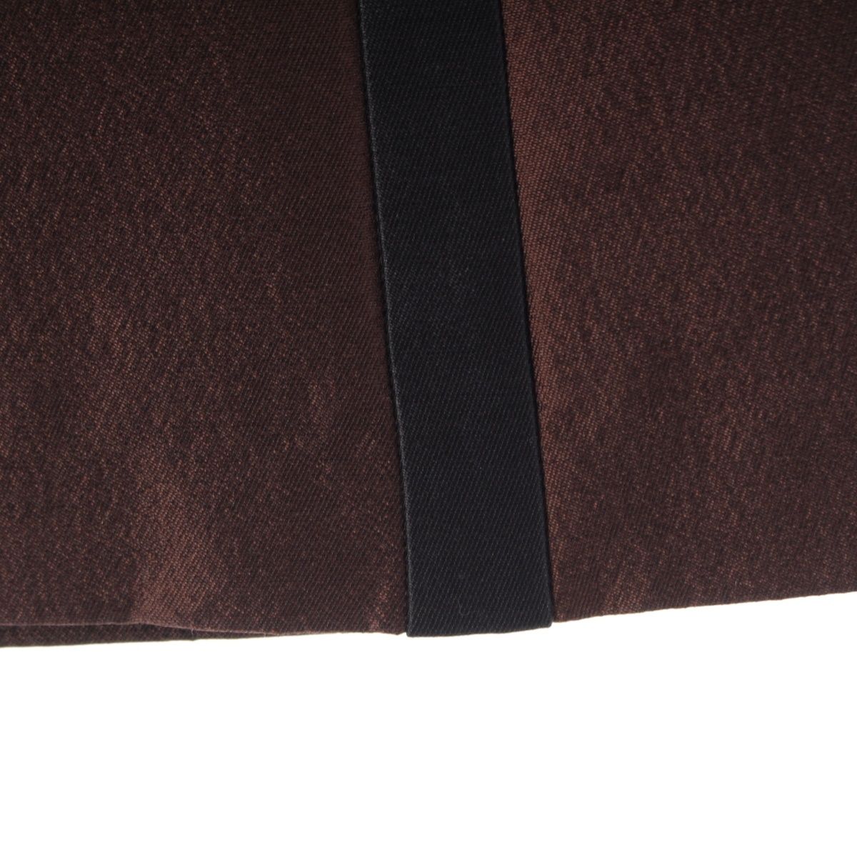 Prada Archives Wool Silk Line Contrast Skirt Brown Black Beige 36 — view 5