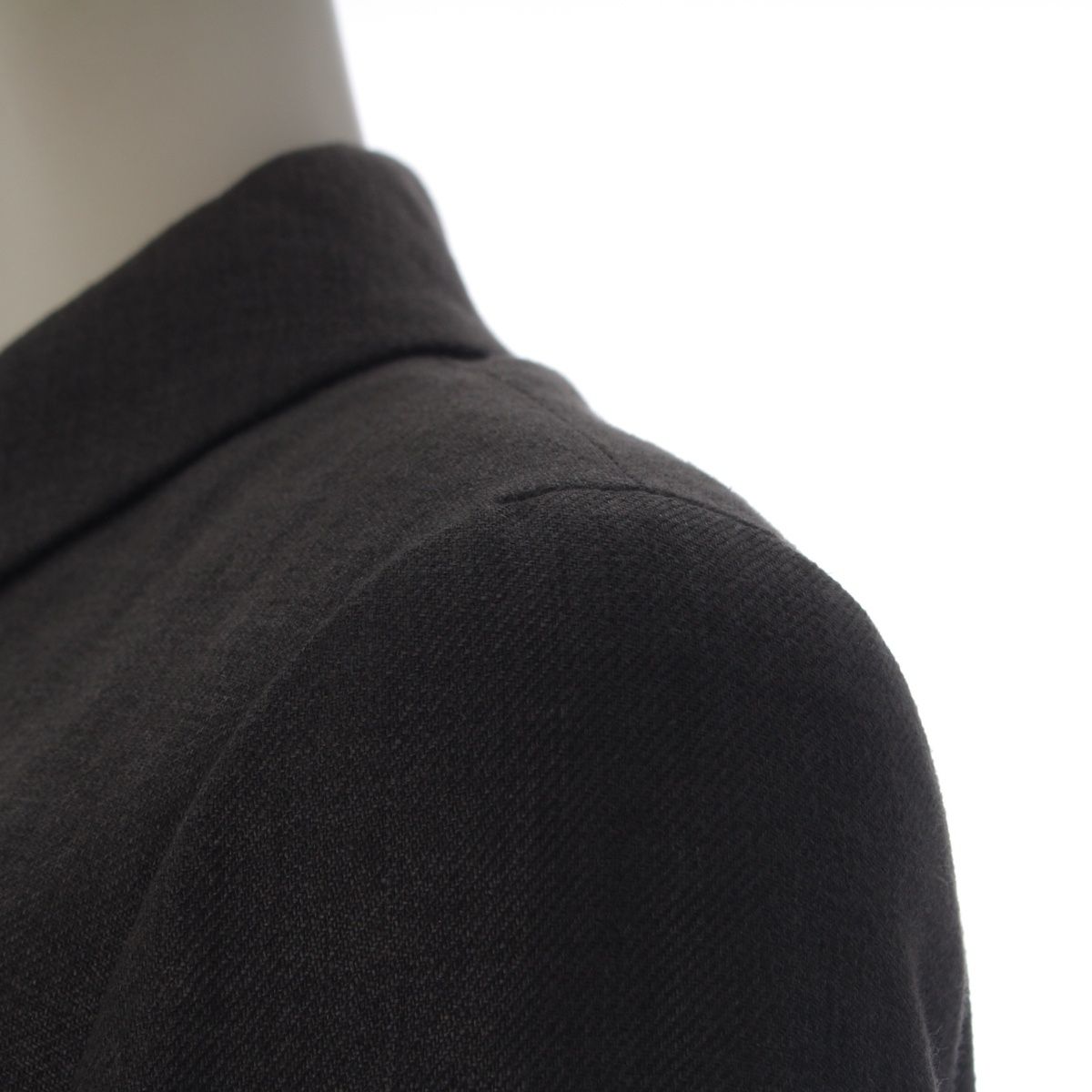 Chanel 98c Linen Wool Coco Buttons Hiyo Tailored Jacket Short Coat Top Brown 38 — view 6
