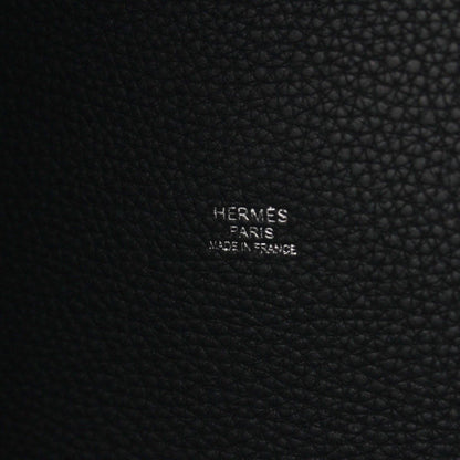 Hermes Picotin Lock GM Taurillon Clemence Tote Bag Black — view 7