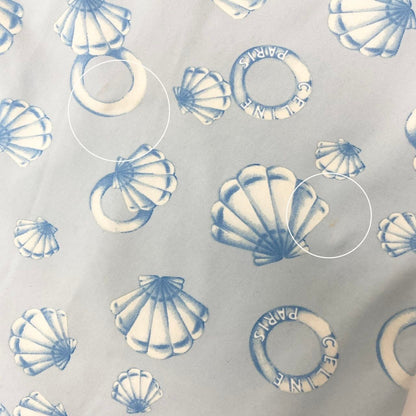Celine Marine Pattern Short Sleeve T-Shirt Crew Neck Top All Over Print Elastic — view 8