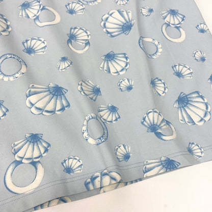 Celine Marine Pattern Short Sleeve T-Shirt Crew Neck Top All Over Print Elastic — view 5