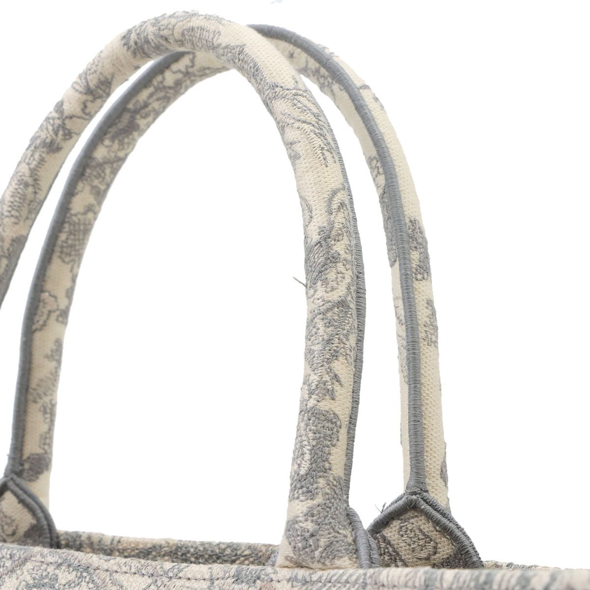 Dior Book Tote Bag Large Toile de Jouy Canvas Ecru Gray — view 8