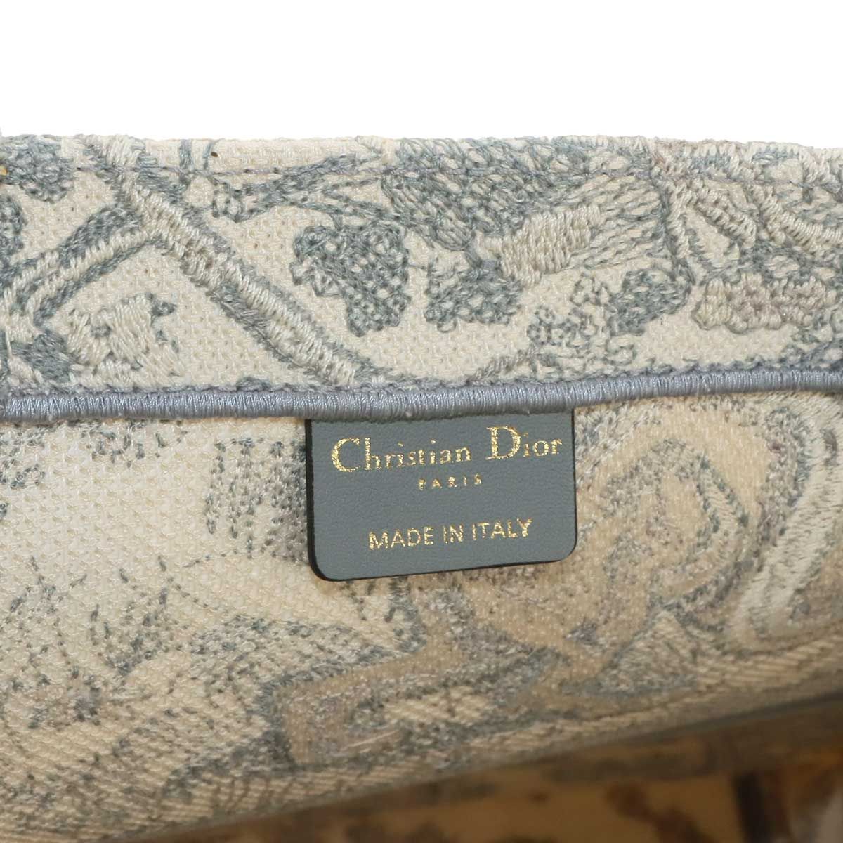Dior Book Tote Bag Large Toile de Jouy Canvas Ecru Gray — view 7