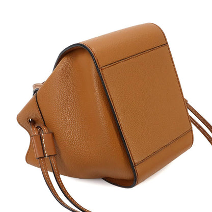 Loewe Hammock Drawstring Mini 2-Way Bag Leather Brown — view 5