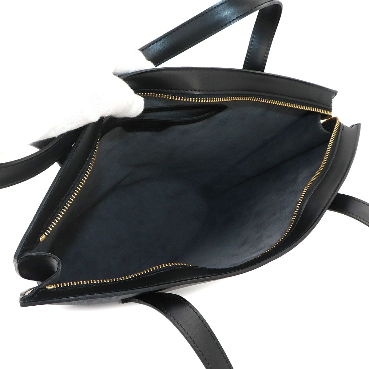 Louis Vuitton Epi Saint Jacques Poignet Long Shoulder Bag Leather Noir — view 6