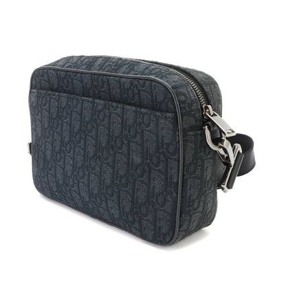 Dior Oblique Safari Shoulder Bag Canvas Leather Black — view 3