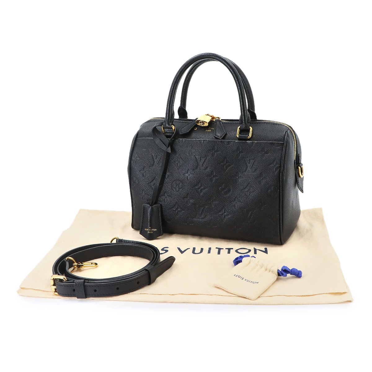 Louis Vuitton Monogram Empreinte Speedy Bandouliere 25 NM 2-Way Hand Bag — view 2
