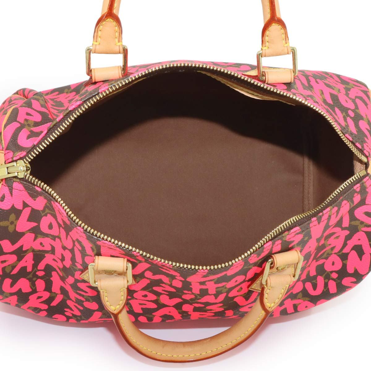Louis Vuitton Monogram Graffiti Speedy 30 Hand Bag Fuchsia — view 7