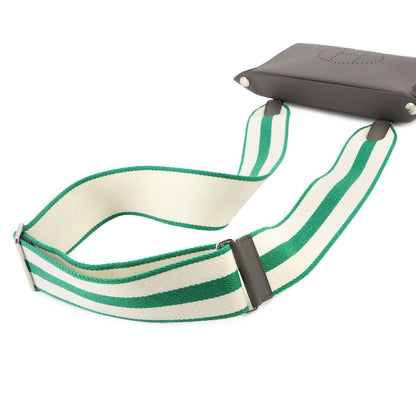 Hermes Vide Poche Shoulder Bag Togo Etain Vert Vertigo Silver — view 5