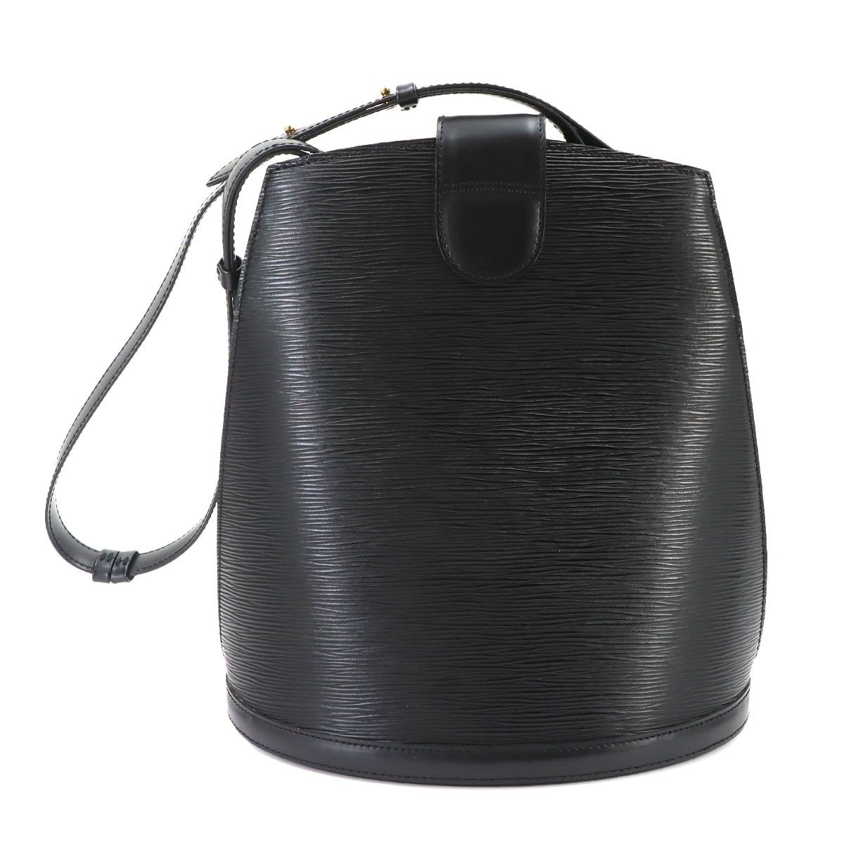 Louis Vuitton Epi Cluny Shoulder Bag Leather Noir Gold — view 2