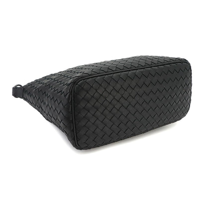 Bottega Veneta Intrecciato Hand Bag Leather Black Bag — view 4