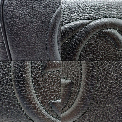 Gucci Shoulder Bag Interlocking G Soho Disco Black Calfskin — view 8