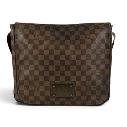 Louis Vuitton Cross Brooklyn MM Damier Leather Ebene Shoulder Bag — view 4