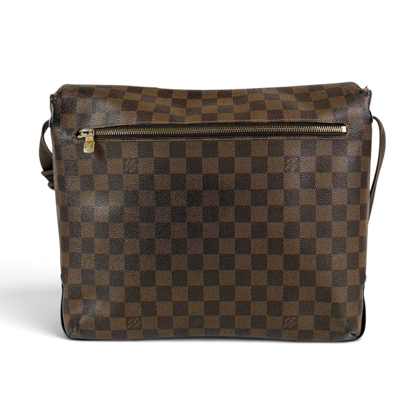 Louis Vuitton Cross Brooklyn MM Damier Leather Ebene Shoulder Bag — view 5