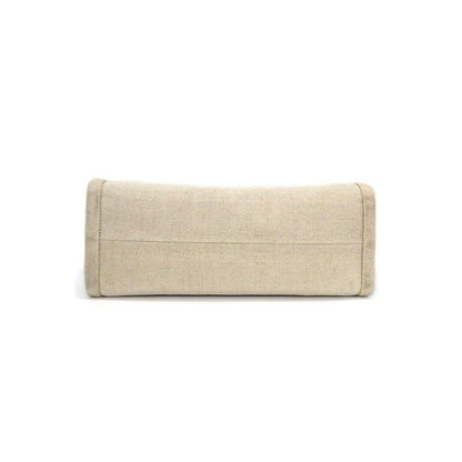 Prada Tote Bag Linen Blend Small Natural Gold — view 4