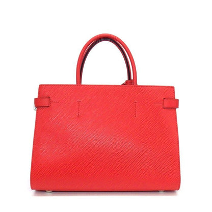 Louis Vuitton Handbag Twist Tote Coquelicot Navy Epi Leather Silver — view 2