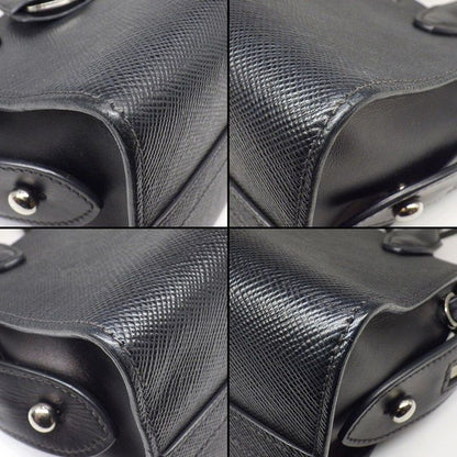 Prada Shoulder Bag Kristen Black Saffiano Leather Silver — view 8