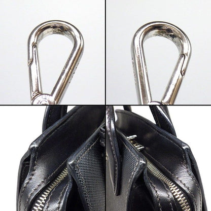 Prada Shoulder Bag Kristen Black Saffiano Leather Silver — view 7