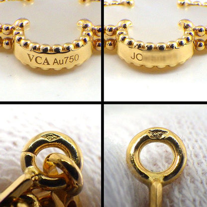 Van Cleef & Arpels Bracelet Vintage Alhambra White Shell 18k Yellow Gold — view 4