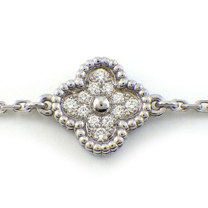 Van Cleef & Arpels Bracelet Sweet Alhambra Full Pave 18k White Gold — view 2