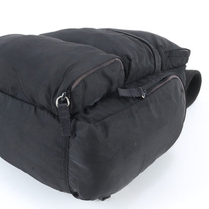 Prada Tessuto Nylon Triangle Logo Backpack Black — view 4