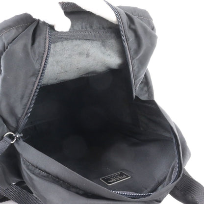 Prada Tessuto Nylon Triangle Logo Backpack Black — view 7