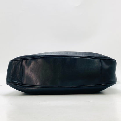 Gucci Bamboo Leather 2-Way Shoulder Hand Bag Black — view 8