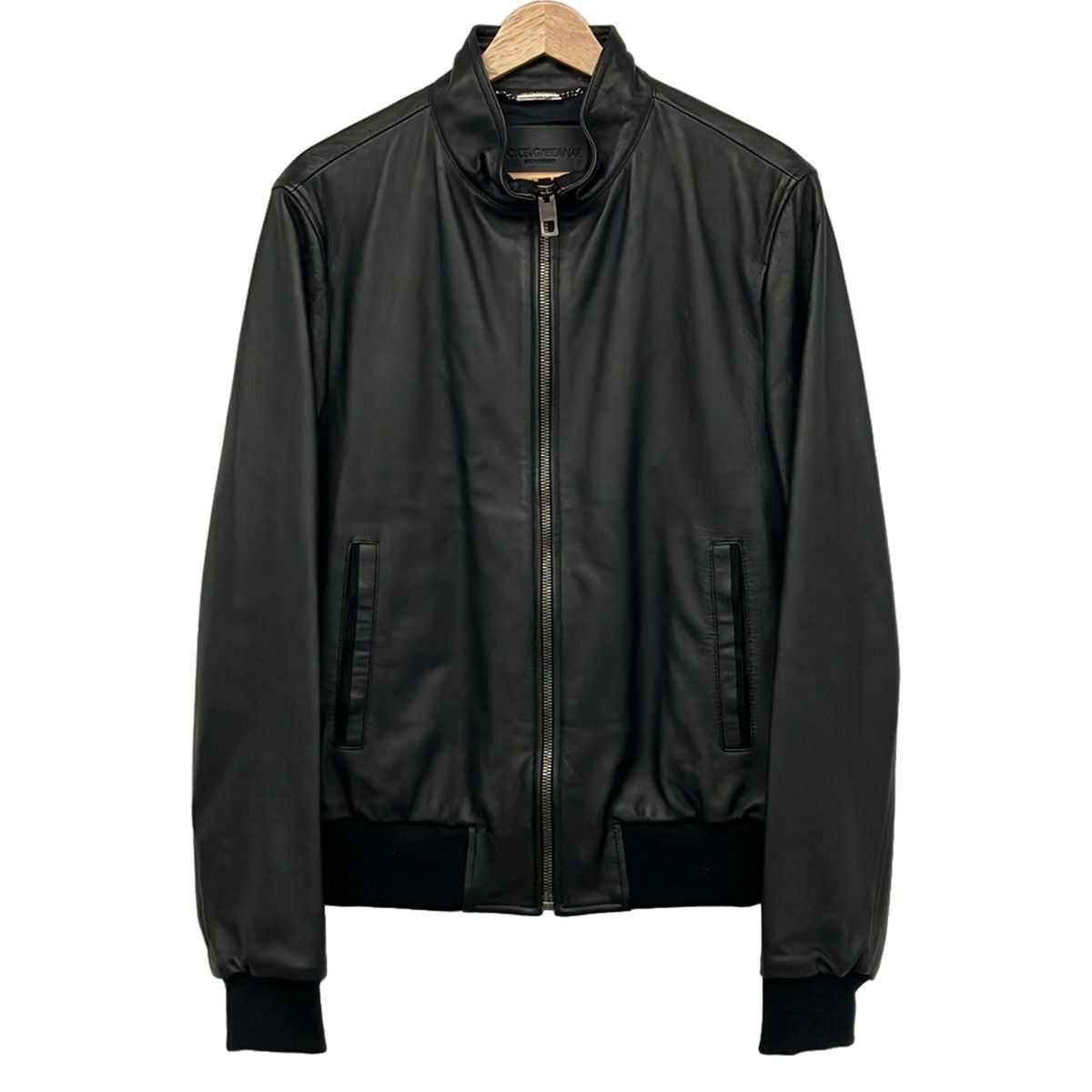 Dolce & Gabbana Jacket S Black Long Sleeve Leather