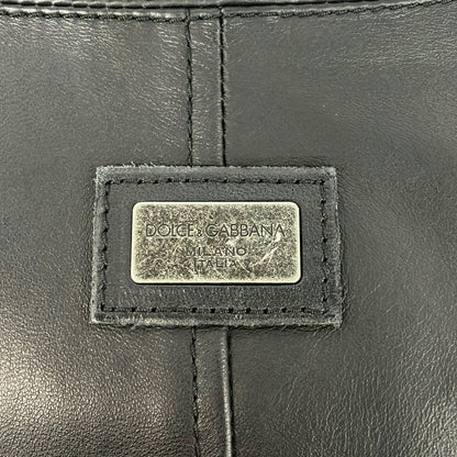 Dolce & Gabbana Jacket S Black Long Sleeve Leather — view 5