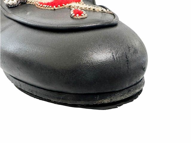 Gucci Princetown Horsebit Fur Mules Slip Ons Black — view 6