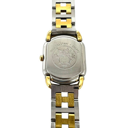 Hermes Vintage Rallye Stainless Quartz Watch Silver Gold — view 6