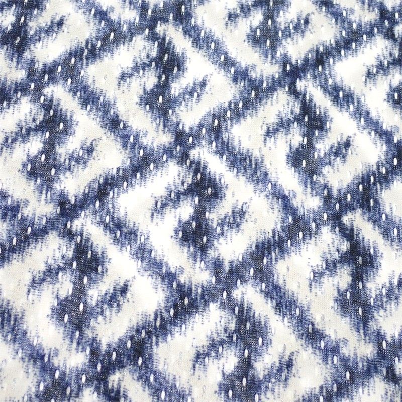 Fendi Technical Mesh Short Sleeve T-Shirt Polyester Blue White Summer S — view 3