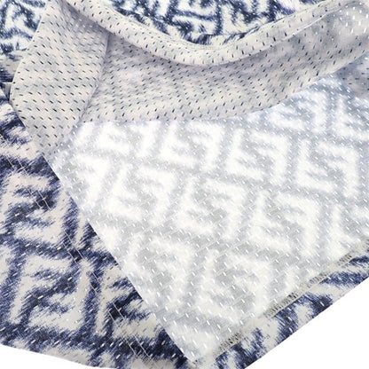 Fendi Technical Mesh Short Sleeve T-Shirt Polyester Blue White Summer S — view 5