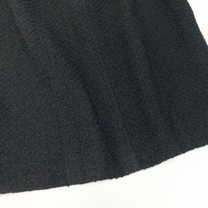 Chanel Tweed Skirt Knee Length Wool Blend Black — view 6