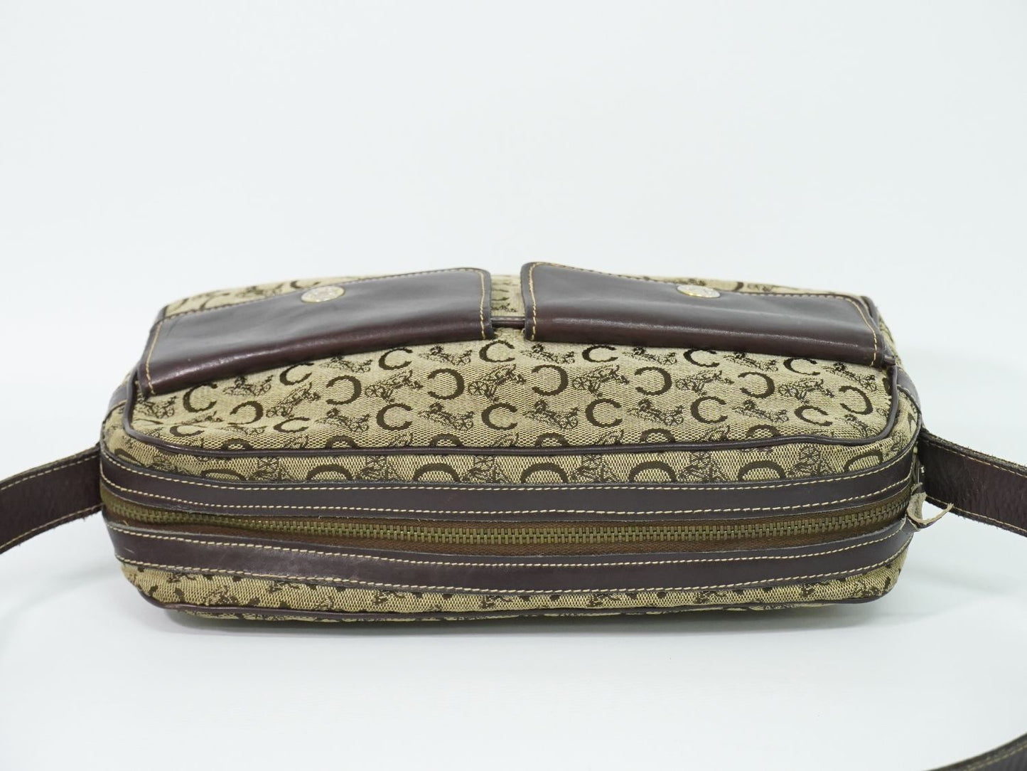 Celine C Sulky Shoulder Bag Canvas Brown — view 5