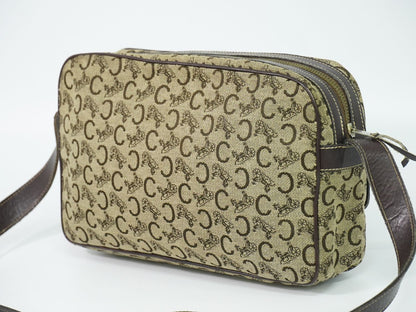 Celine C Sulky Shoulder Bag Canvas Brown — view 2