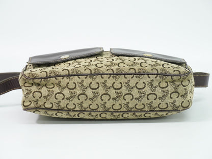 Celine C Sulky Shoulder Bag Canvas Brown — view 3
