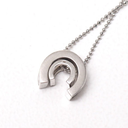 Celine Vintage Necklace Horseshoe Rhinestone 925 Sterling Silver — view 4