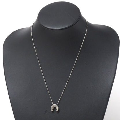 Celine Vintage Necklace Horseshoe Rhinestone 925 Sterling Silver — view 2