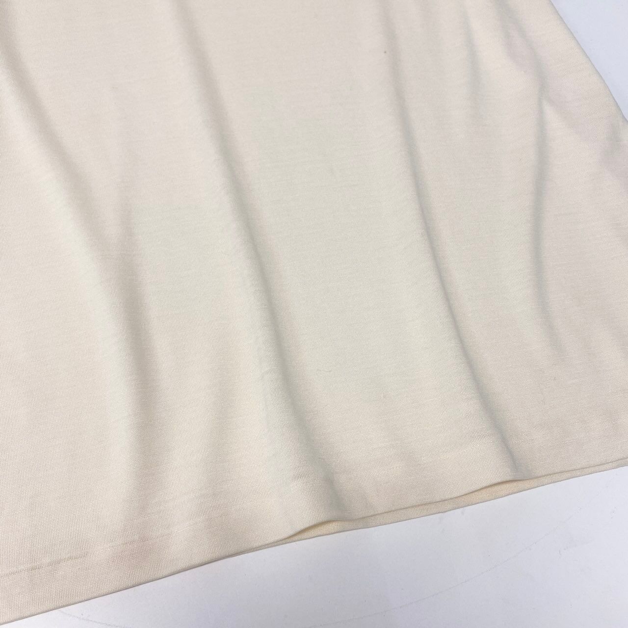 Dior Top Emblem Embroidery T-Shirt Ivory Silk Wool M — view 5