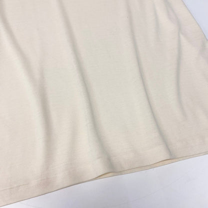 Dior Top Emblem Embroidery T-Shirt Ivory Silk Wool M — view 5