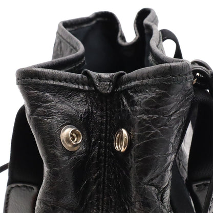 Balenciaga Exclusive Line Navy Cabas XS Tote 2-Way Shoulder Bag Leather Black — view 6