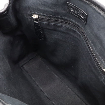 Balenciaga Exclusive Line Navy Cabas XS Tote 2-Way Shoulder Bag Leather Black — view 8