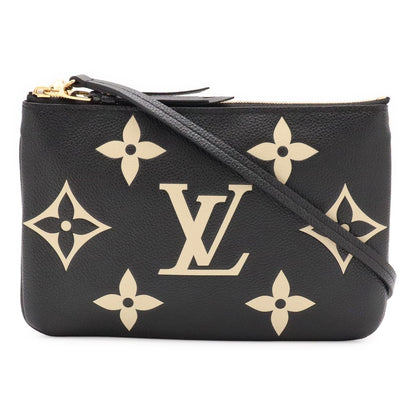 Louis Vuitton Monogram Empreinte Pochette Double Zip Shoulder Bag 2-Way Pouch