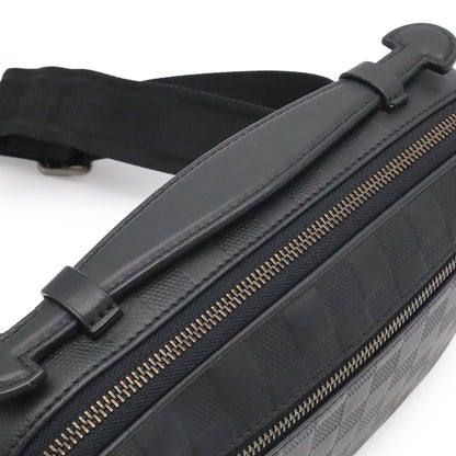 Louis Vuitton Damier Infini Ambler Belt Bag 2-Way Leather Onyx Black — view 7